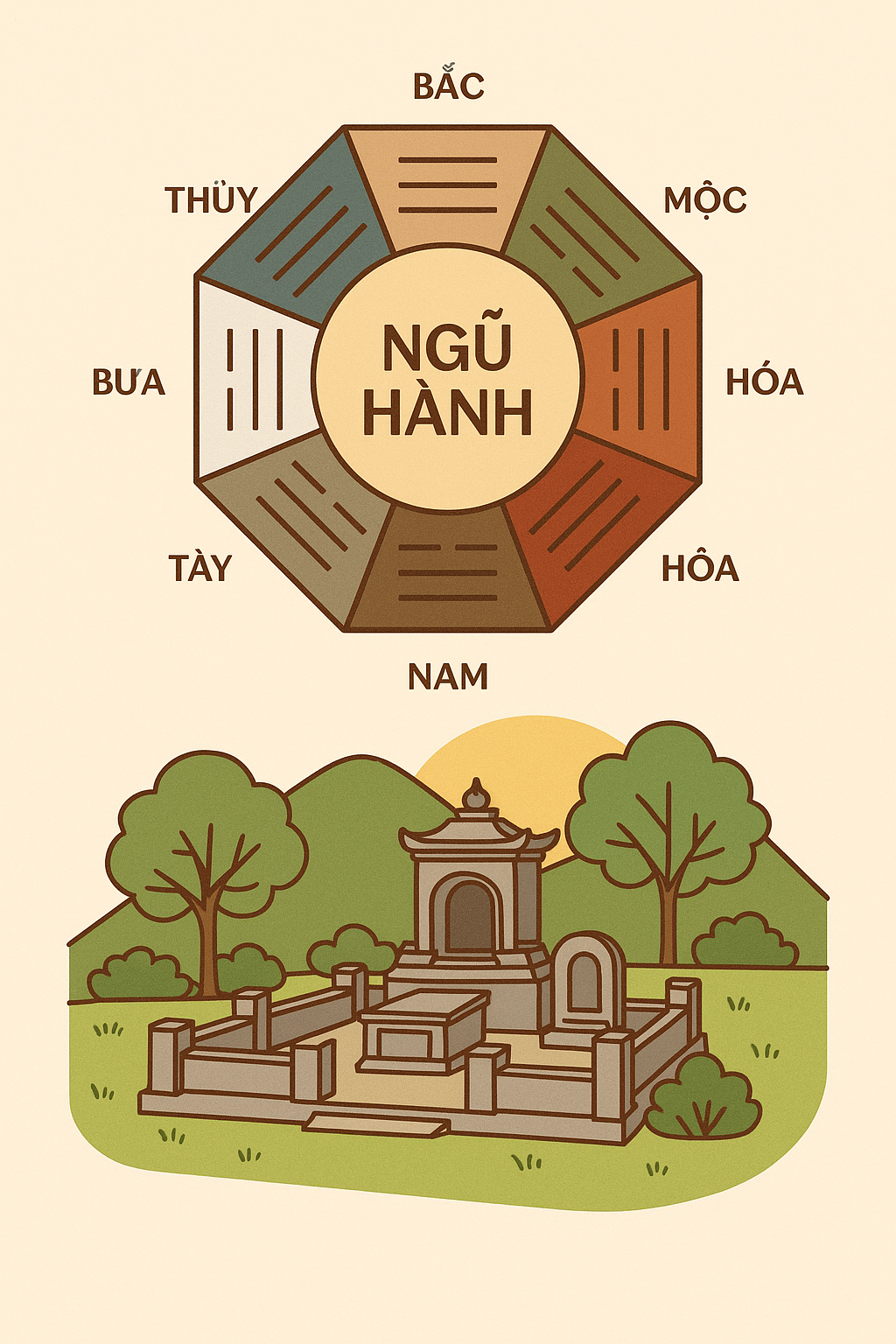 Ảnh hưởng của vị trí và hướng mộ đến hậu vận con cháu